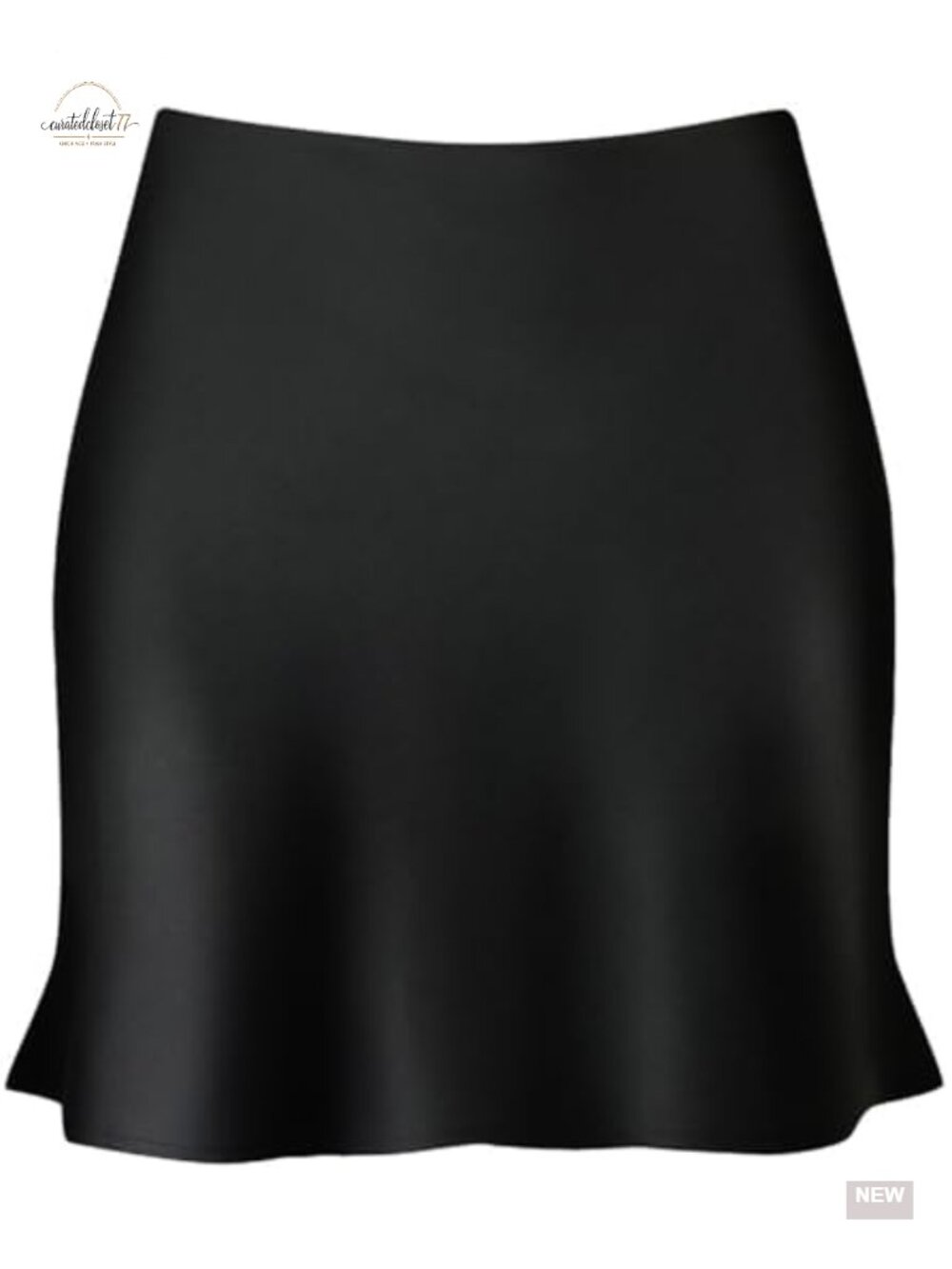 Satin Mini Skirt High Elastic Waist Ruffle Bodycon Short
